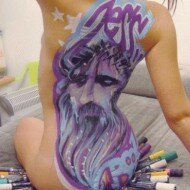 Body paint - pintura de Graffiti em mulheres (17)