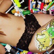 Body paint - pintura de Graffiti em mulheres (9)