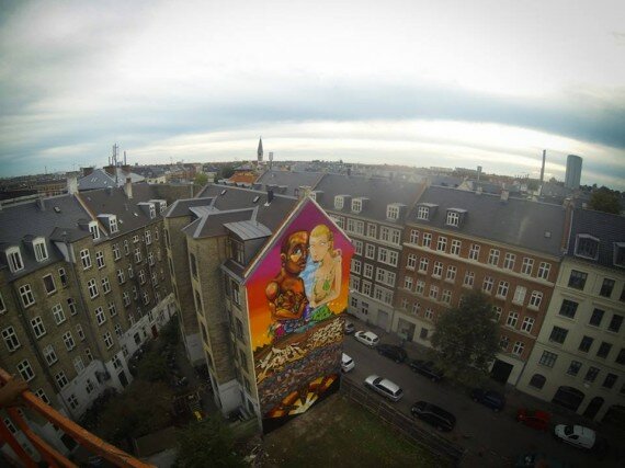 Graffiti mural de Saile, Entes, Soten, Hes, Tiws, Fisek e Knorke em Copenhagen (2)