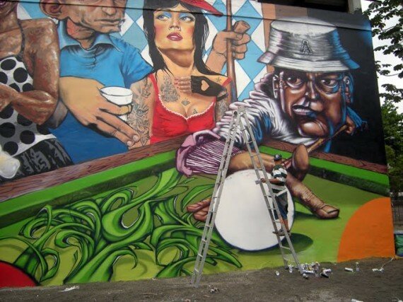 Mural de Graffiti - Bambas da Lapa - Rio de Janeiro RJ (3)