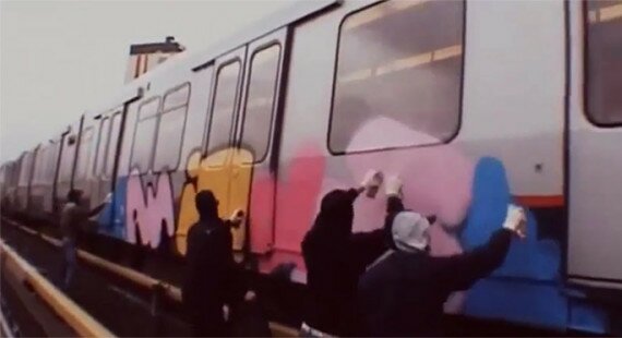 Graffiti Backjump Subway - Animals Crew