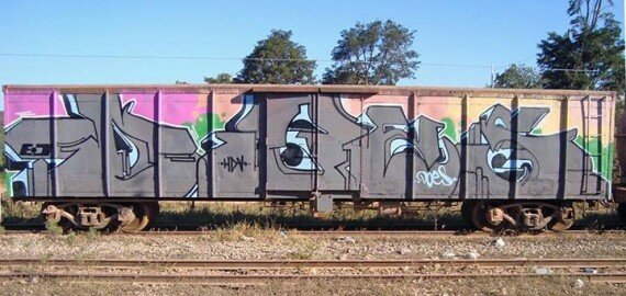 Graffiti Wholecar Does HDV freight train