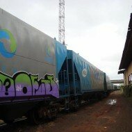 Graffiti de Does HDV em trem de carga - fr8 train (4)