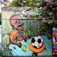 Graffiti protesto Futebol - Paulo Ito