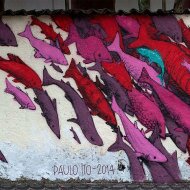 Graffiti de Paulo Ito em Santos, SP - 2014