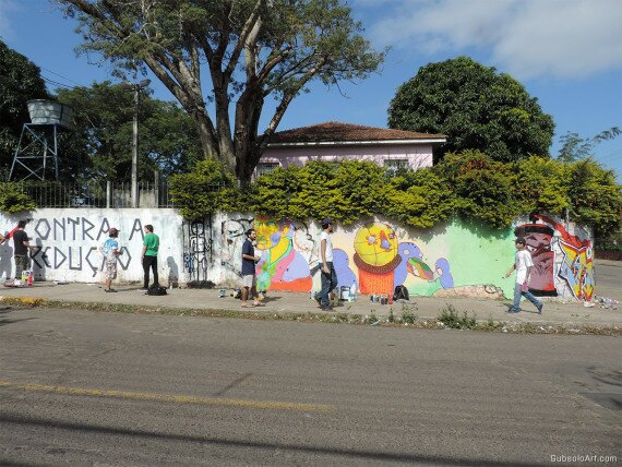 Mutirão de graffiti escola Paulo Freire - Aniversário 6 anos SubsoloArt (3)