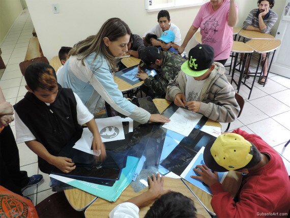 Oficinas de graffiti e Stencil na escola Paulo Freire - SubsoloArt 6 anos (5)